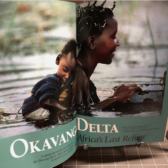 3/$16 VTG Nat'l Geographic Mag DEC 1990 Vol.178 #6 Botswana/Africa Map Poster - Picture 4 of 8